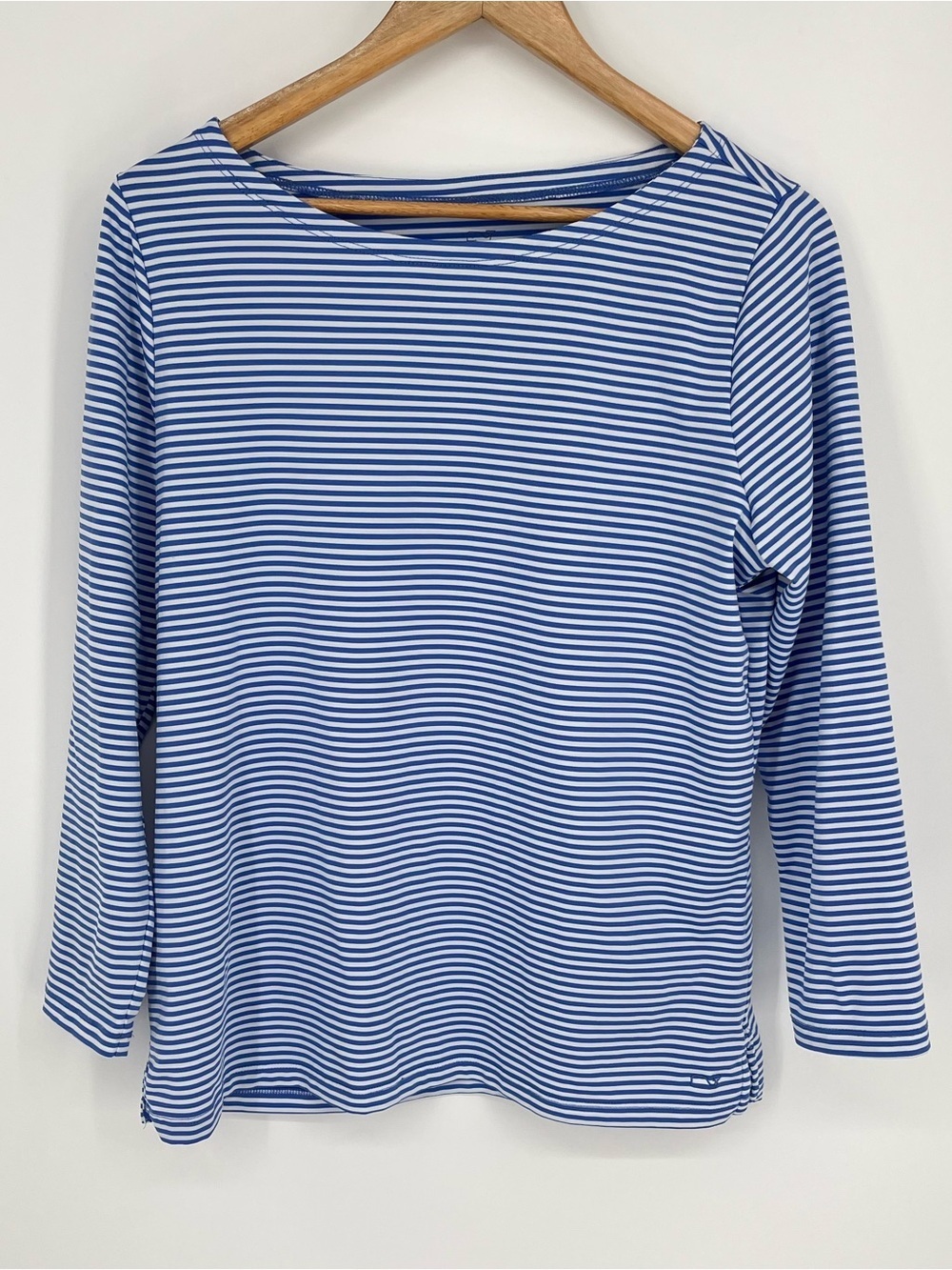 Vineyard Vines Sankaty Blue & White Striped Top Women’s Size Large